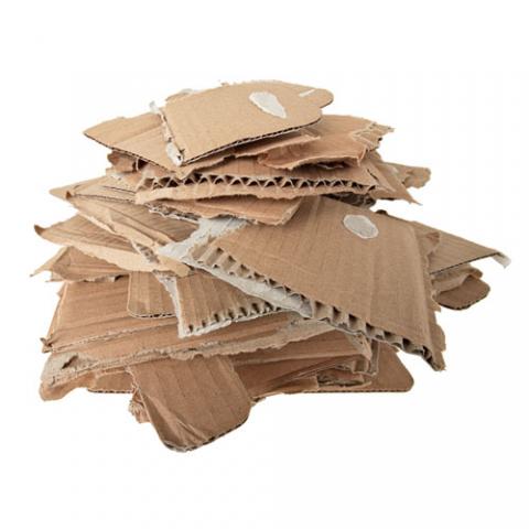 Photo of some piled up cardboard 
