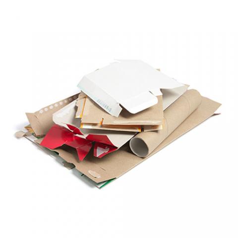 Photo of mixed cardboard 